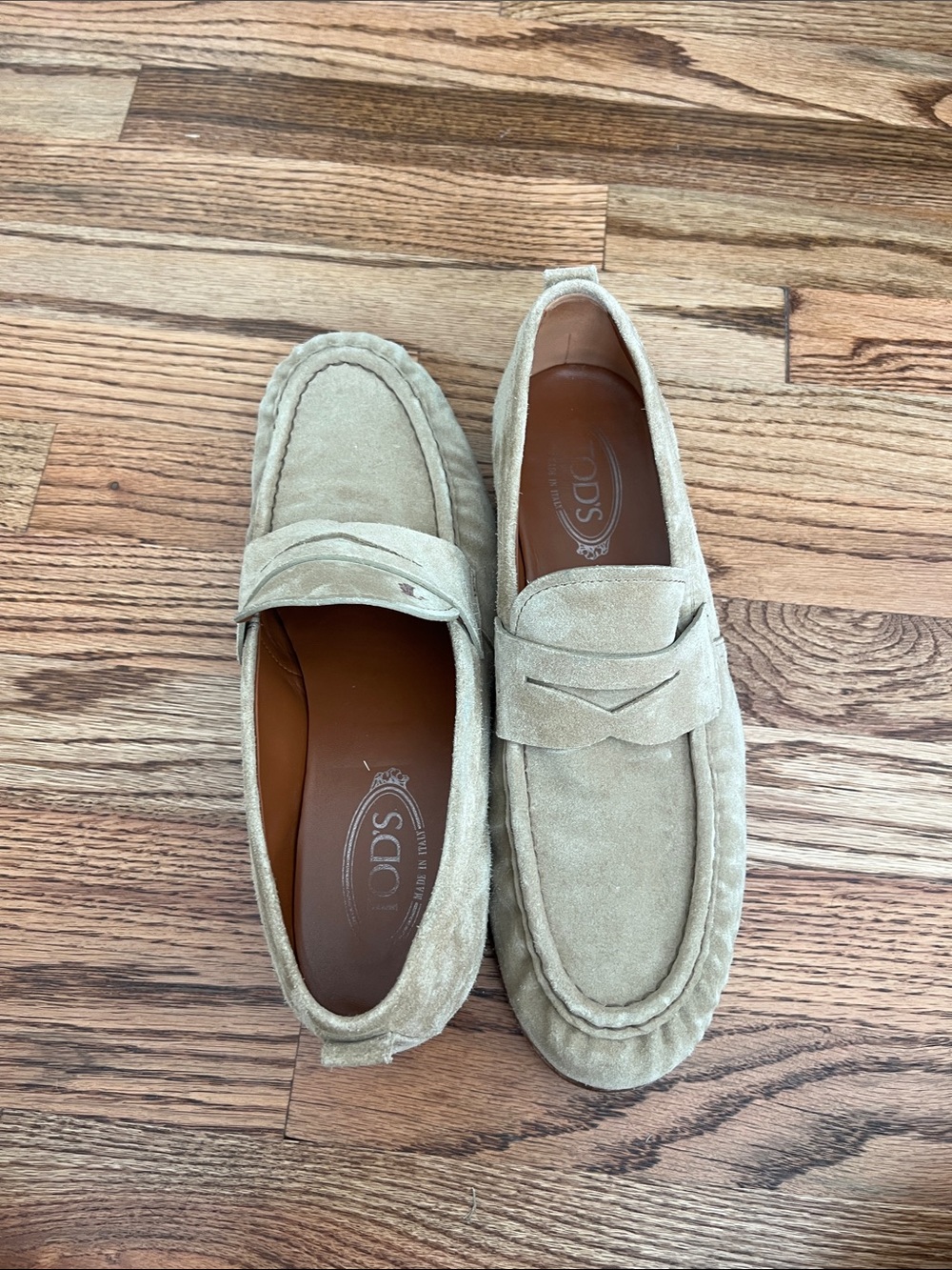 Tod's Beige Suede Penny Loafers for Men - Picture 8 of 8